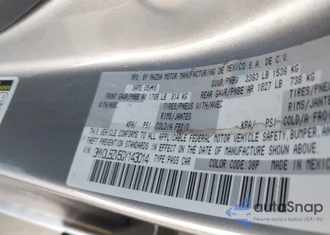 2016 Scion Ia из США, поврежденный, VIN 3MYDLBZV5GY143014